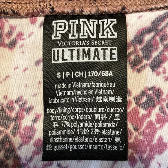 PINK Victoria’s Secret Ultimate V High Waist Snake Print Pocket Leggings… - Picture 10 of 15